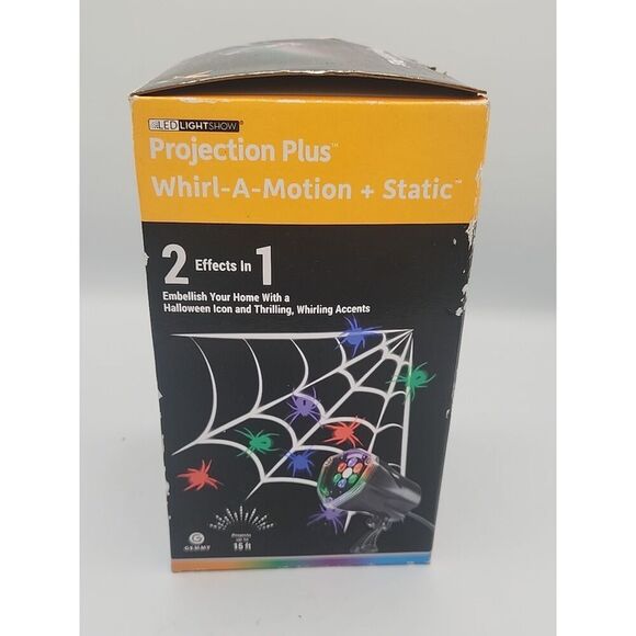 GEMMY light show projection whirl- A-Motion+strobe, Halloween Spiderweb - Picture 4 of 4